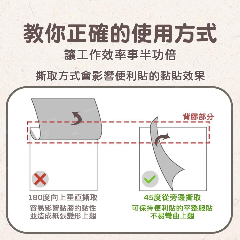 牛皮紙 便利貼【ARZ】【D248】空白/橫線/網格 便條紙 方形便利貼 便簽紙 N次貼 留言貼 黏貼紙 memo備忘錄-細節圖8