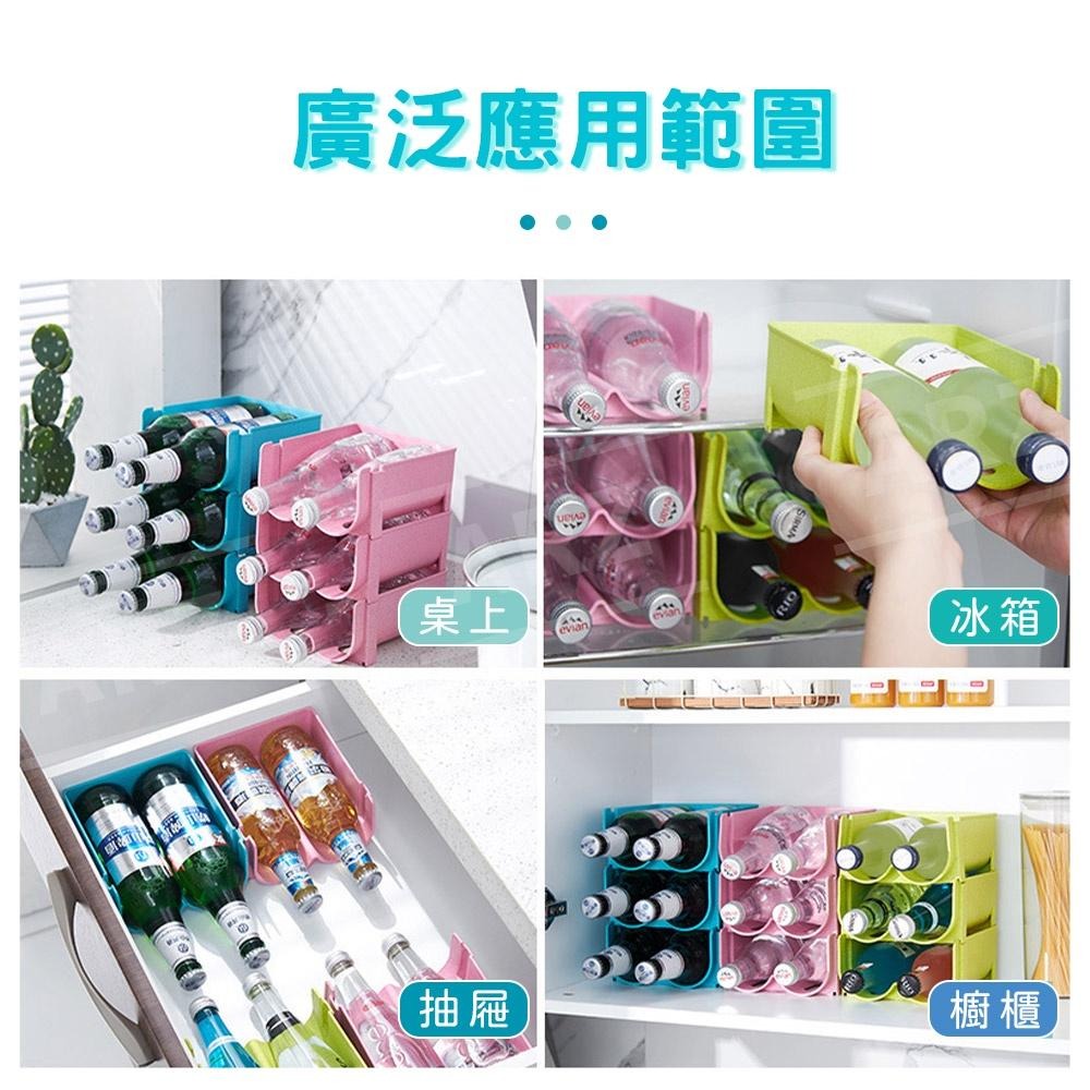 啤酒飲料瓶收納架【ARZ】【D089】可疊加 易拉罐收納架 紅酒架 飲料收納盒 啤酒架 飲料收納 櫥櫃收納 置物架|-細節圖8