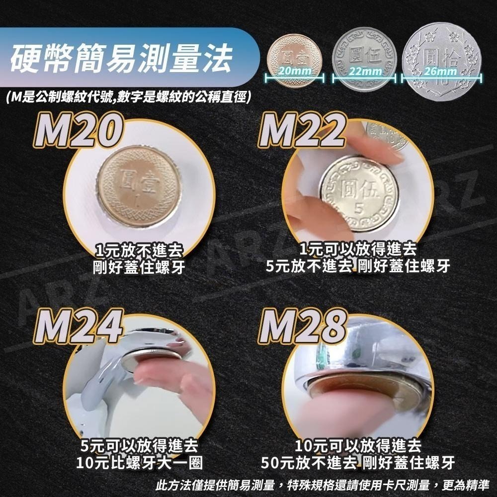 螺牙接頭 萬用轉接頭【ARZ】【D238】金屬材質 尺寸齊全 內外牙轉換 粗牙細牙 傳統水龍頭轉接頭 快速接頭 不鏽鋼-細節圖5