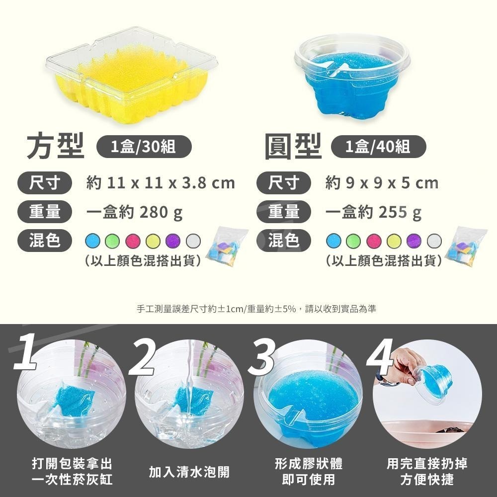 一次性菸灰缸 【ARZ】【D161】拋棄式煙灰缸 車用煙灰缸 去除煙味 滅菸膏 滅菸神器 滅菸泥 菸灰杯 菸灰缸 煙灰缸-細節圖8