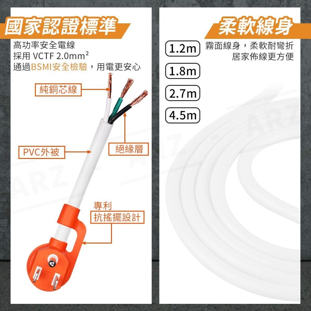 PowerSync 防塵蓋延長線 一開六插【ARZ】【E102】新安規專利插頭 防雷擊延長線 三孔插座 安全 群加延長線-細節圖7