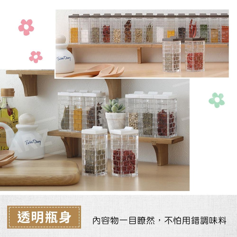 透明調味料罐【ARZ】【C033】日本製 調味罐 調味料罐 醬料瓶 密封調味罐 調味瓶 鹽罐 胡椒粉罐 調味盒 調味料瓶-細節圖5
