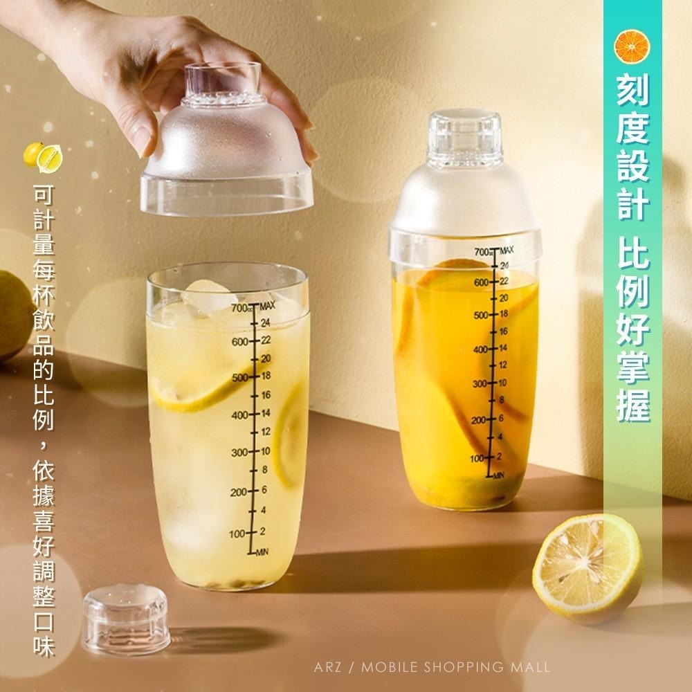 刻度雪克杯 350 530 700 1000ml【ARZ】【C062】雪克壺 雪克調酒器 混酒器 手搖杯 搖搖杯 量杯-細節圖2