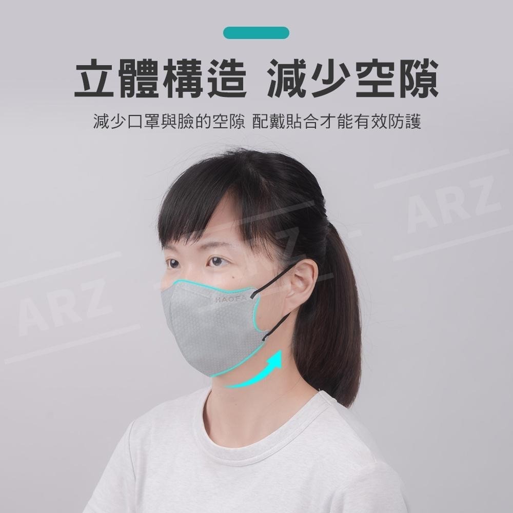 HAOFA 專業5層 PM2.5 防霾口罩 30入【ARZ】【D052】台灣製 立體口罩 C型口罩 成人口罩 大臉口罩-細節圖4