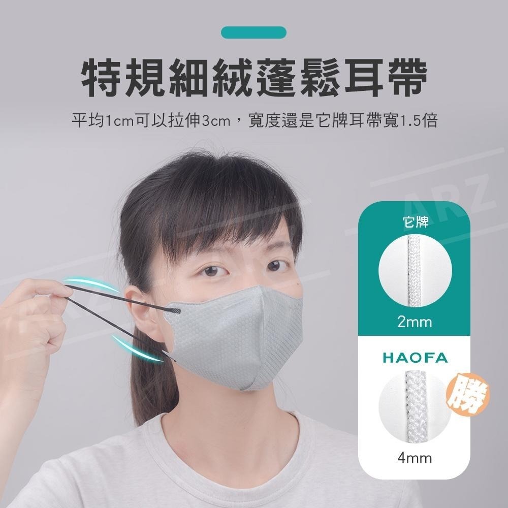 HAOFA 專業5層 PM2.5 防霾口罩 30入【ARZ】【D052】台灣製 立體口罩 C型口罩 成人口罩 大臉口罩-細節圖7