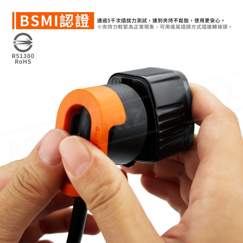 PowerSync 萬國轉接頭 美規 轉接頭【ARZ】【G009】萬國插頭 轉接插頭 萬用插頭 插座 轉換頭 無變壓功能-細節圖5