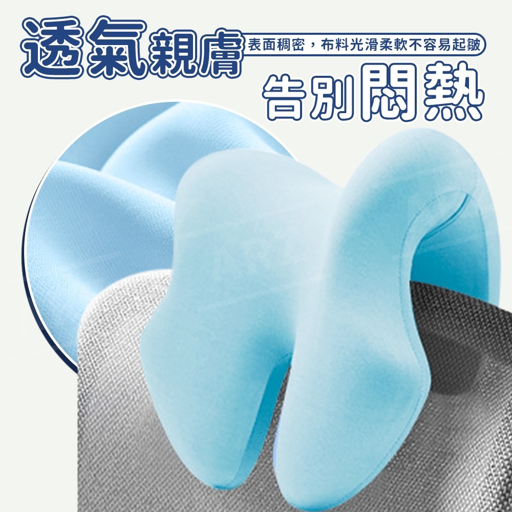 午睡枕 趴睡枕【ARZ】【G106】透氣記憶棉 午休枕 趴睡 枕頭 午覺枕 靠枕 趴趴枕 辦公室枕頭 頭枕 頸枕 護頸枕-細節圖7
