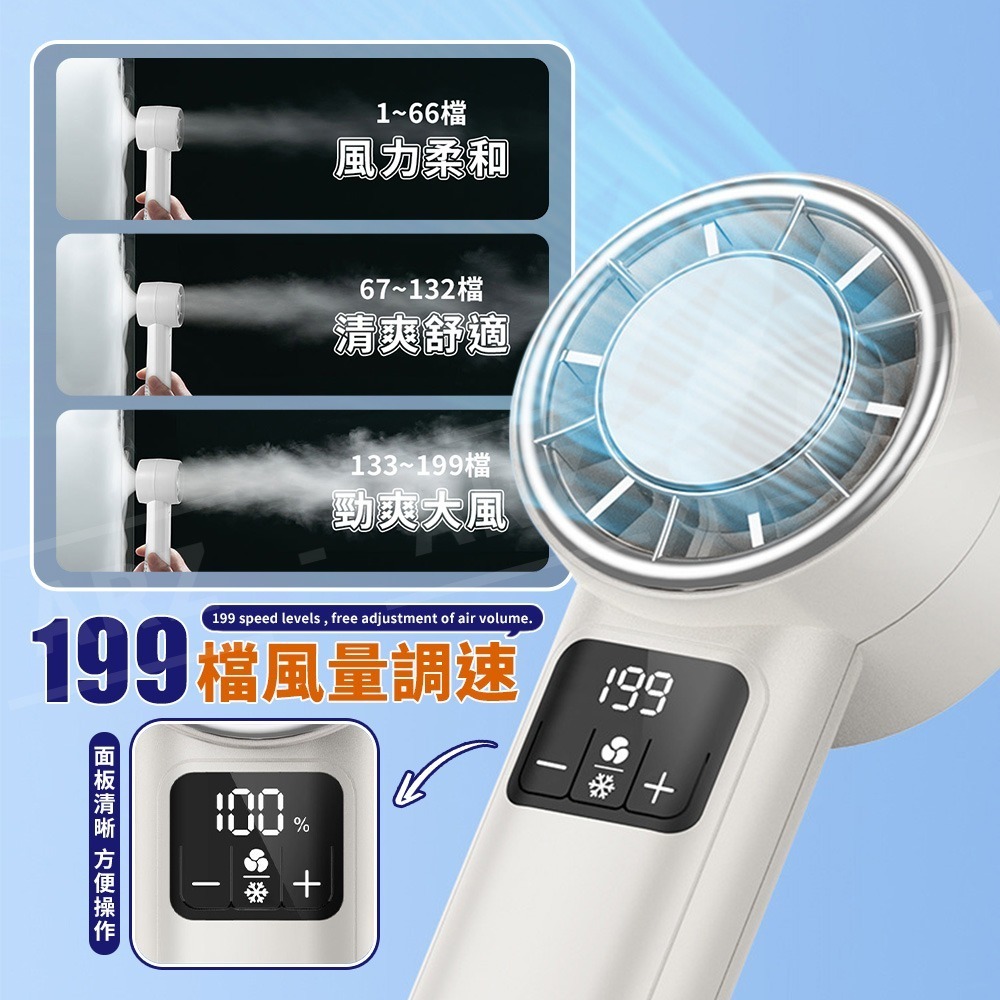 冰敷製冷風扇 手持風扇【ARZ】【G124】渦輪風扇 冷風扇 電風扇 冰敷風扇 頸掛風扇 隨身風扇 風扇 電扇 迷你風扇-細節圖3