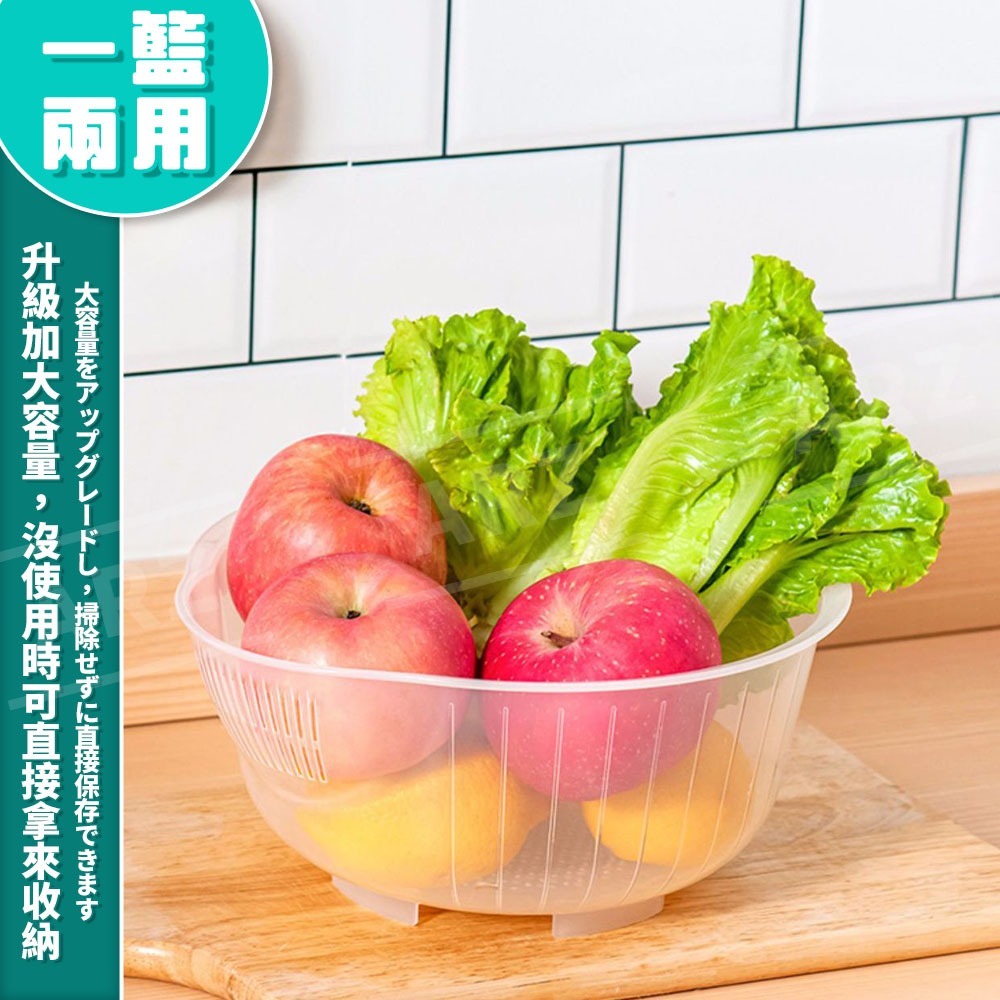 Inomata 洗米瀝水籃 日本製【ARZ】【G160】圓形 洗米籃 洗米器 洗菜籃 瀝水籃 濾水籃 水果籃 蔬果瀝水籃-細節圖6
