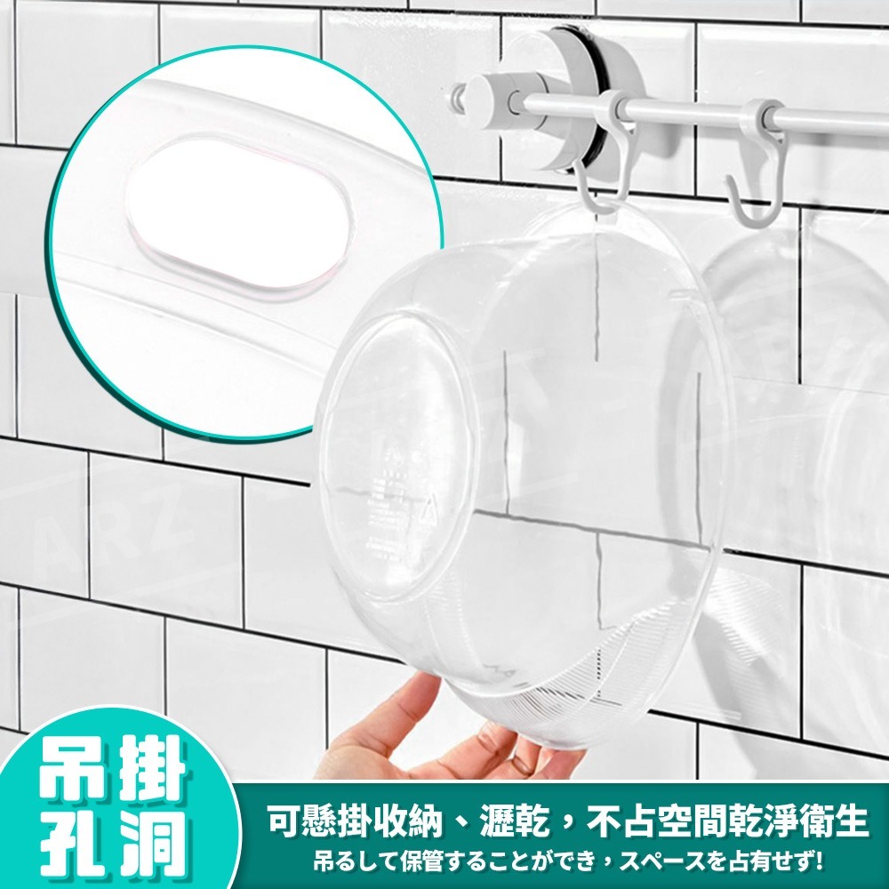 Inomata 洗米瀝水籃 日本製【ARZ】【G160】圓形 洗米籃 洗米器 洗菜籃 瀝水籃 濾水籃 水果籃 蔬果瀝水籃-細節圖8