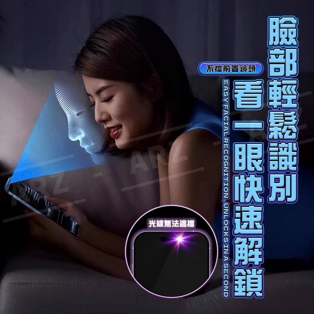 28度 防窺保護貼【ARZ】【G012】防窺膜 手機玻璃貼 螢幕防窺 防偷窺 適用iPhone17 16 Pro Max-細節圖4