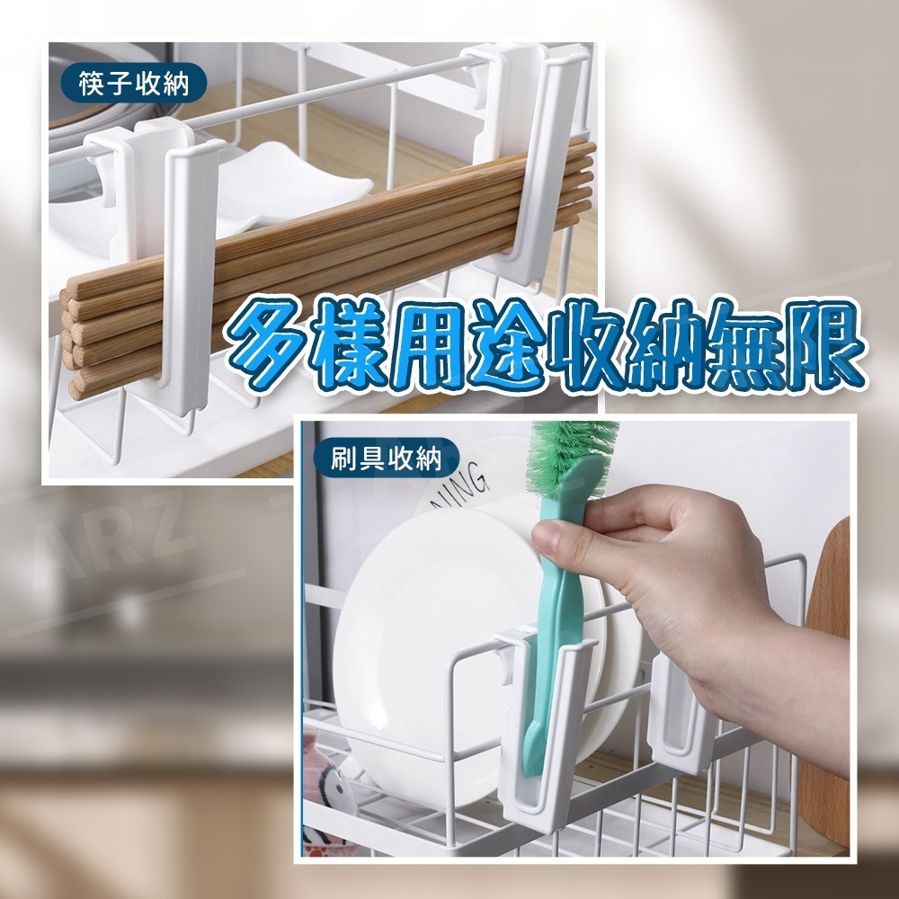 Inomata 掛式濾水杯架組【ARZ】【G189】瀝水架 日本製 保溫杯架 廚房掛勾 杯架 瀝水 掛勾 環保杯架 掛勾-細節圖6