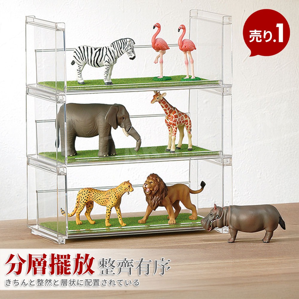 INOMATA 壓克力展示架【ARZ】【H600】日本製 堆疊式展示架 公仔盲盒展示架 化妝品 香水 收納架 桌面置物架-細節圖3