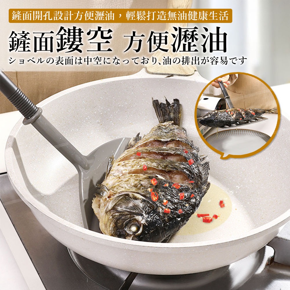 INOMATA 煎魚專用 寬鍋鏟【ARZ】【H300】日本製 歐姆蛋鍋鏟 耐高溫 煎魚鏟 不沾鍋鏟 煎鮭魚 炒菜鏟 廚具-細節圖7