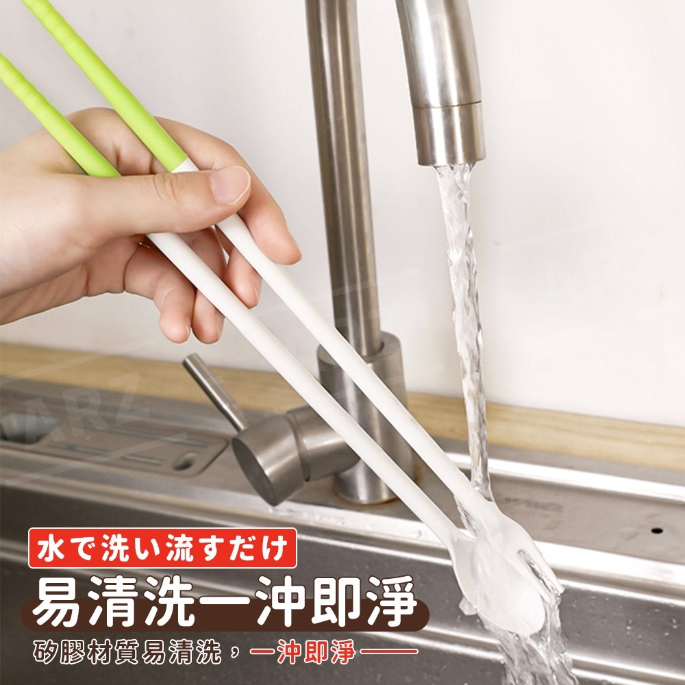 ECHO 雙頭多功能料理筷【ARZ】【H303】日本製 30cm長筷 防油爆 湯匙 叉子 勺子 炒菜炸物 料理夾 炒菜夾-細節圖7