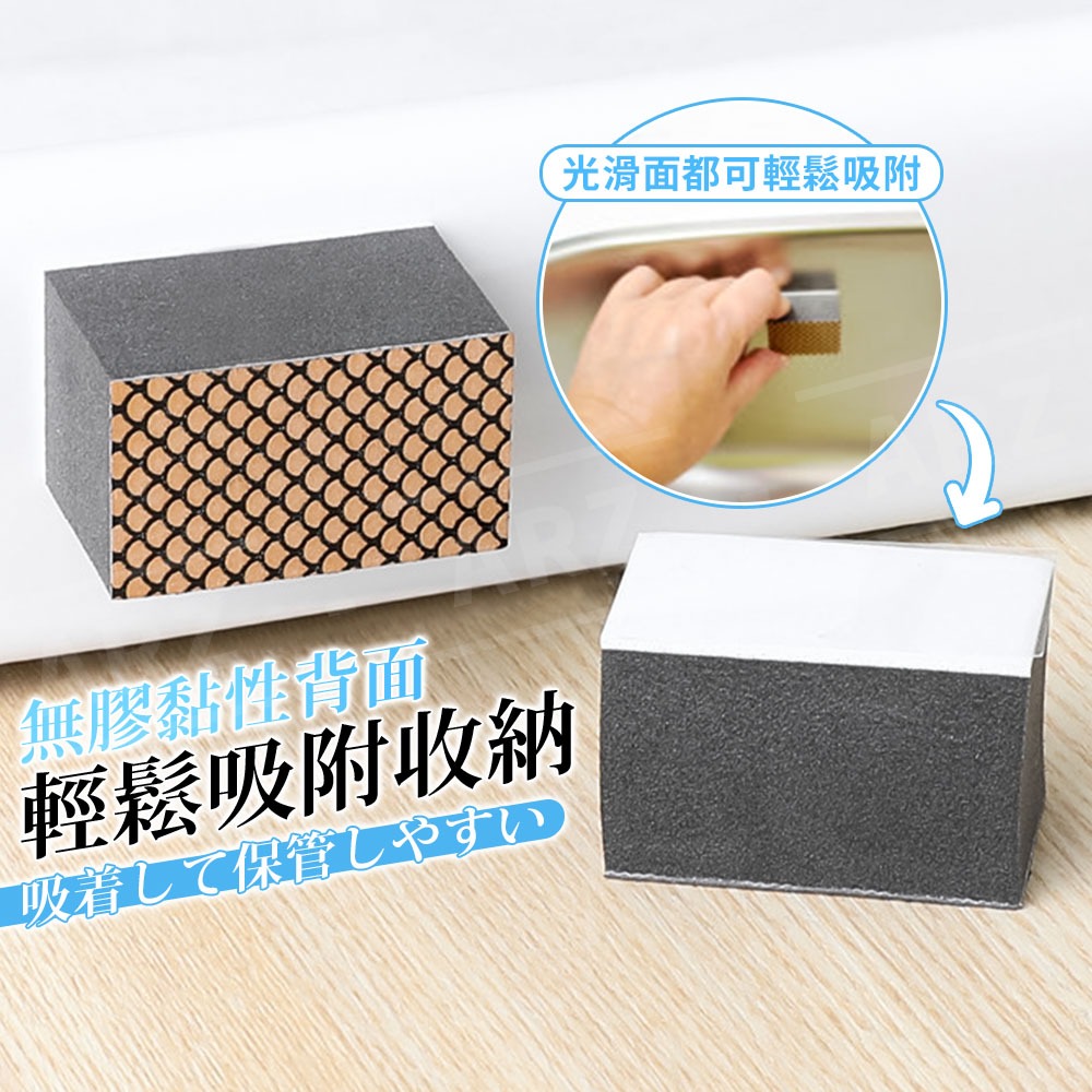 小久保 除水垢鑽石海綿【ARZ】【H310】日本製 鏡子玻璃清潔 沾水即用 水龍頭除垢 魚鱗研磨 檸檬酸去污漬 玻璃清潔-細節圖5