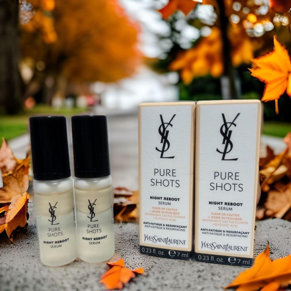 YSL 聖羅蘭 極效活萃夜光仙人掌超級精華 澎潤精華/嫩白精華 7ml 眼部精華乳 5ml 精華 安瓶 精粹 淨白-細節圖3