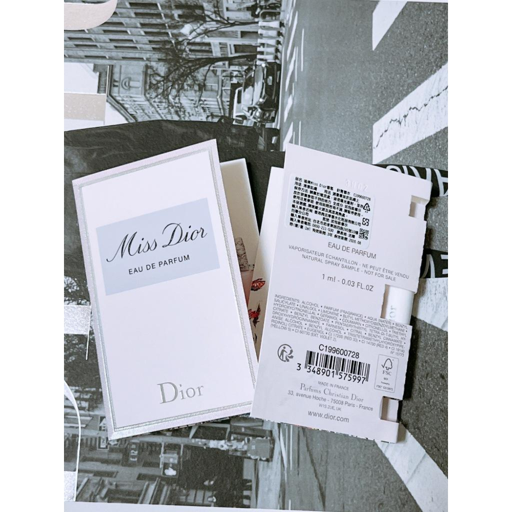 DIOR 迪奧 MISS DIOR 香氛 1ml 針管 香水 女香 專櫃貨-細節圖2