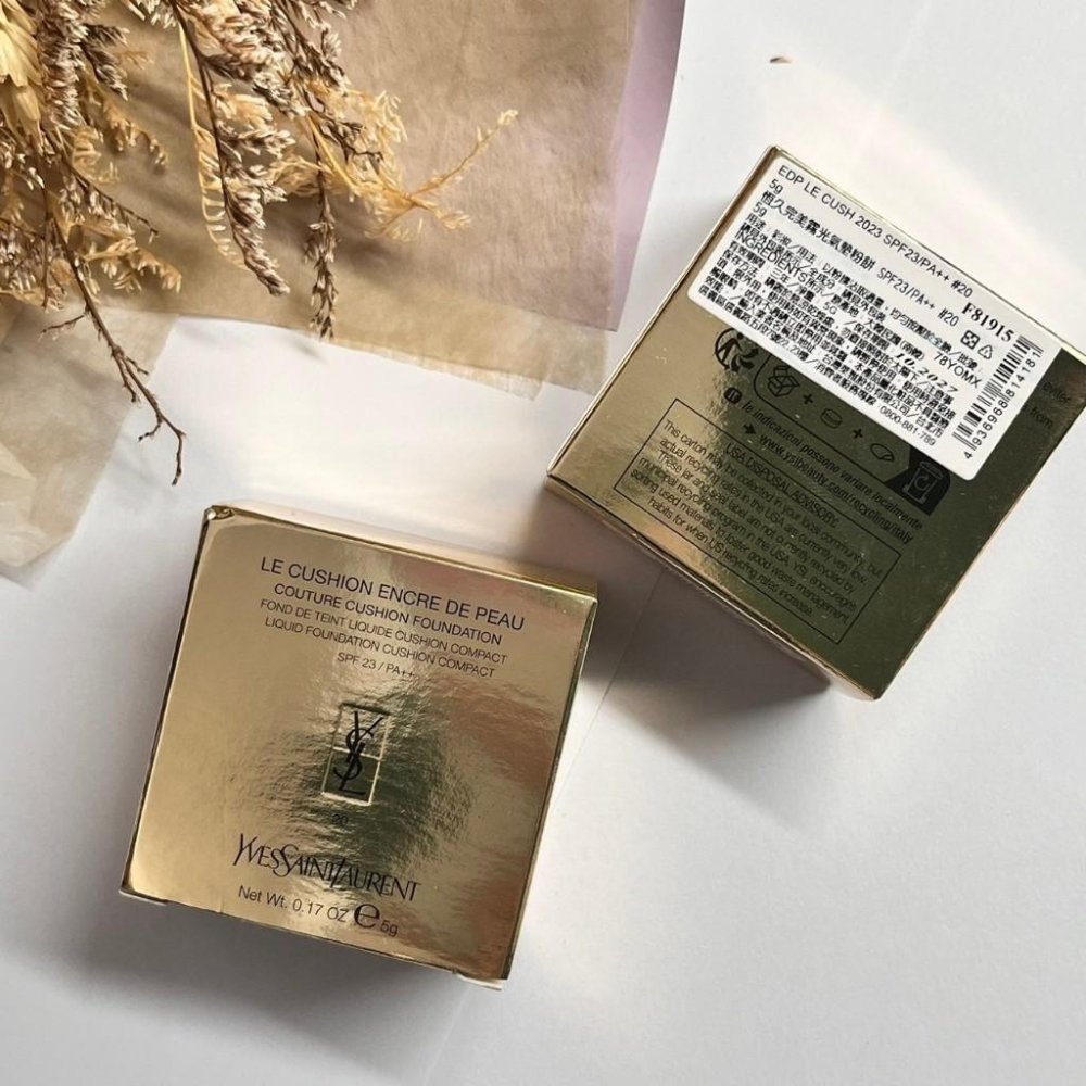 YSL 聖羅蘭 恆久完美霧光氣墊粉餅 5g 超模光感精華水氣墊 黑氣墊 粉氣墊 粉底-細節圖2