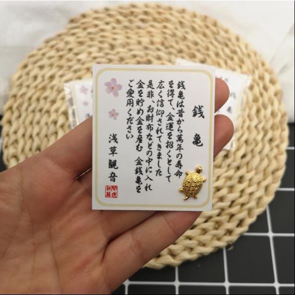 金錢龜 日本淺草寺小金龜 錢龜 台灣現貨【高山兄弟】【H228】開運小物 招財 招桃花 開運 咬錢虎 祈福 財神小金龜-細節圖7