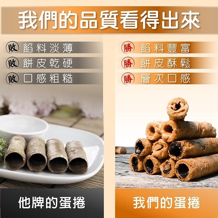 熱銷蛋捲 花生醬蛋捲 濃醇手工花生醬蛋捲(6入/120g/包) 【高山兄弟】 最佳伴手禮 蛋捲-細節圖6