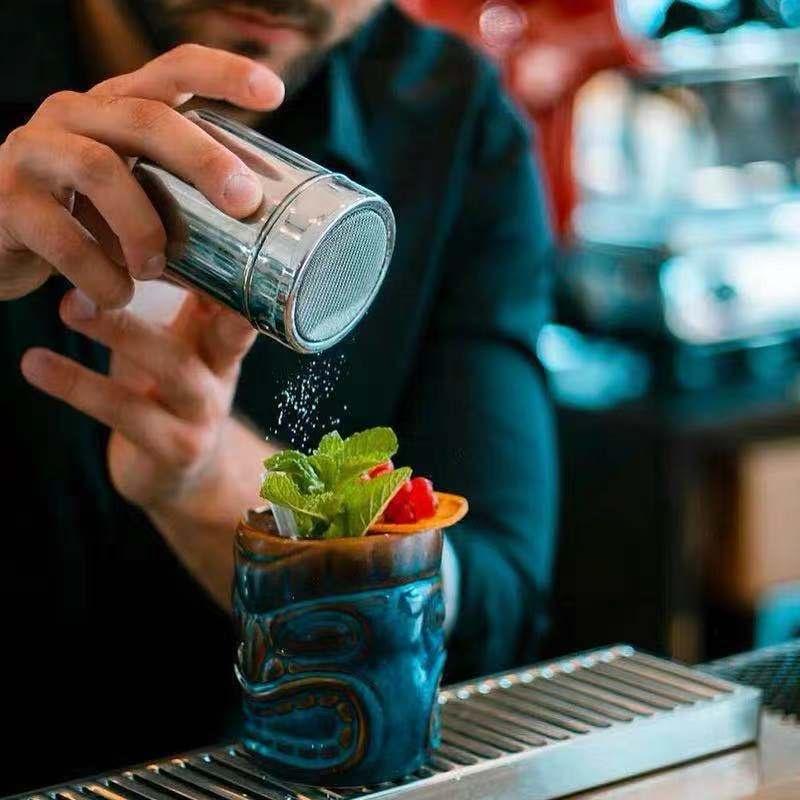 不鏽鋼撒粉罐 網狀蓋 可可罐 灑粉罐【高山兄弟】【K442】糖粉罐 胡椒罐 調味罐 糖篩罐 調味瓶 可可粉罐 粉篩罐-細節圖5