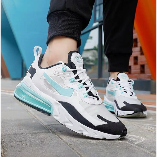 Low丶🇰🇷TC代購 NIKE AIR MAX 270 REACT 奶茶 黑白熊貓 運動 休閒鞋 情侶鞋 氣墊鞋-細節圖6