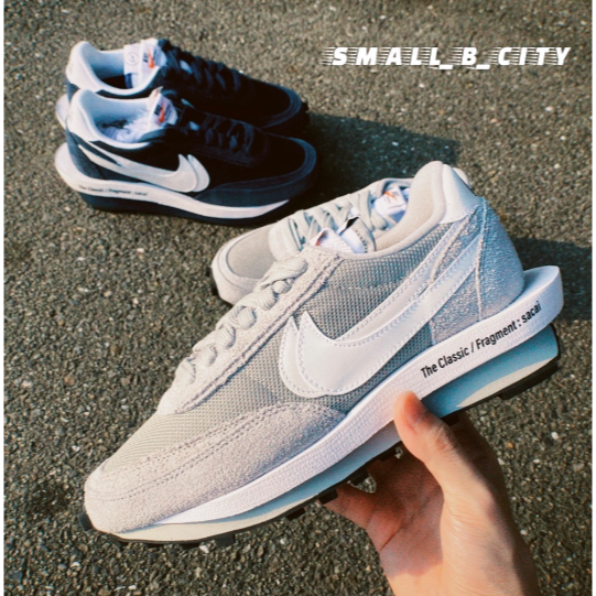 Sacai X Fragment Design X Nike 三方聯名 白灰深藍 DH2684-001/4三方聯名藤原浩-細節圖2