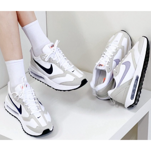 韓國直達 代NIKE AIR MAX DAWN 米灰色 淡紫 黑白 氣墊鞋 運動鞋 休閒鞋 男女鞋 DH5131-100-細節圖6