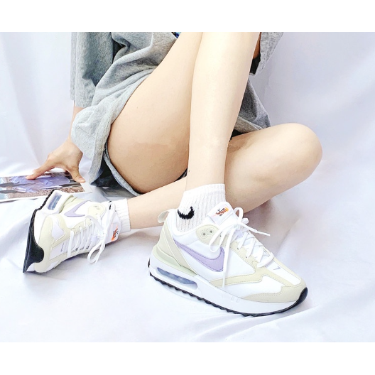 韓國直達 代NIKE AIR MAX DAWN 米灰色 淡紫 黑白 氣墊鞋 運動鞋 休閒鞋 男女鞋 DH5131-100-細節圖7