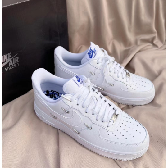 韓國直達代購Nike Air Force 1 07 LX 女鞋白泫雅銀色小勾運動休閒鞋