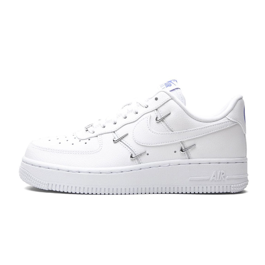 韓國直達 代購Nike Air Force 1 07 LX 女鞋 白 泫雅 銀色小勾 運動 休閒鞋 CT1990-100-細節圖7