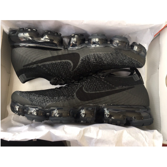 韓國直達 代購Nike Air Vapormax 全黑 黑魂 初代 大氣墊 手工編織 男鞋 女鞋 緩震透氣 運動-細節圖10