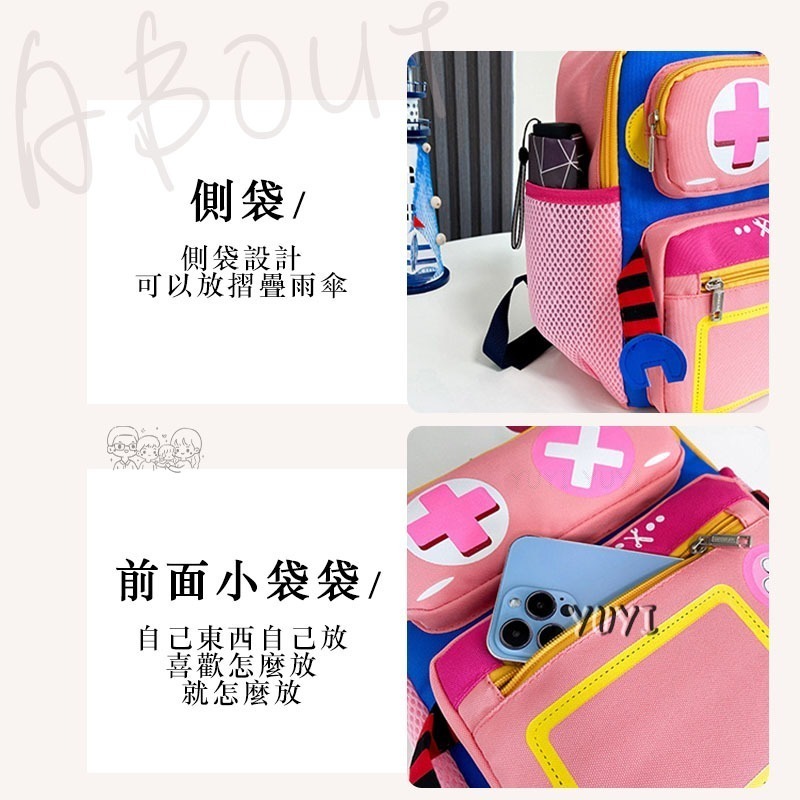 兒童背包｜超可愛機器人背包 附胸前扣 機器人背包 機器人小書包 兒童背包-細節圖5