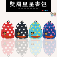 兒童背包｜兒童星星背包 附掛飾鑰匙零錢包 雙肩背包 兒童背包 星星包包 小背包 星星書包 幼稚園書包