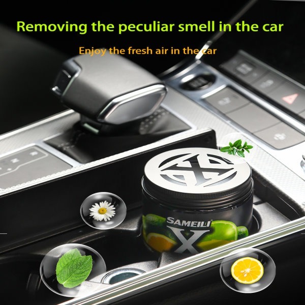 和霆車部品中和館—SAMEILI X 消臭芳香膏 小黑罐 車用芳香劑 淡柑橘 小蒼蘭 麝香 薰衣草 純白亞麻 220g-細節圖5
