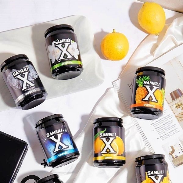 和霆車部品中和館—SAMEILI X 消臭芳香膏 小黑罐 車用芳香劑 淡雅黑冰 麝香琥珀 經典梔子花 清爽檸檬 220g-細節圖2