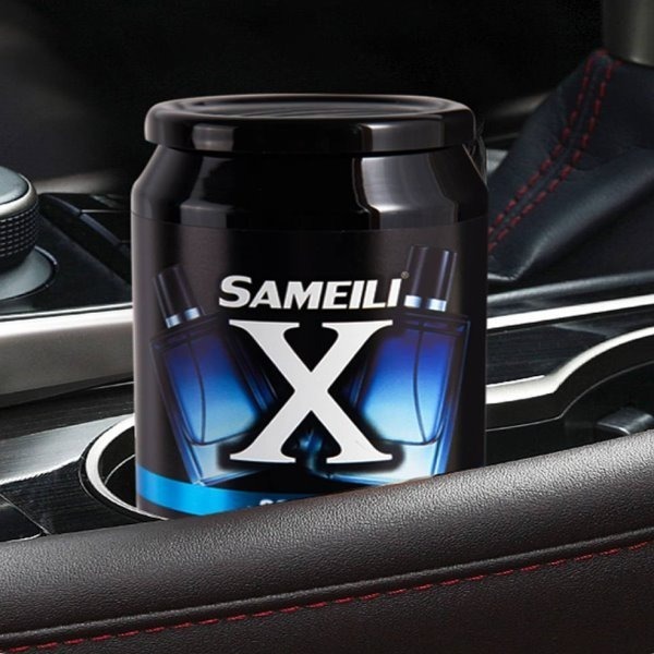 和霆車部品中和館—SAMEILI X 消臭芳香膏 小黑罐 車用芳香劑 淡雅黑冰 麝香琥珀 經典梔子花 清爽檸檬 220g-細節圖3