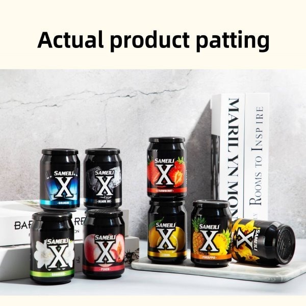 和霆車部品中和館—SAMEILI X 消臭芳香膏 小黑罐 車用芳香劑 淡雅黑冰 麝香琥珀 經典梔子花 清爽檸檬 220g-細節圖4