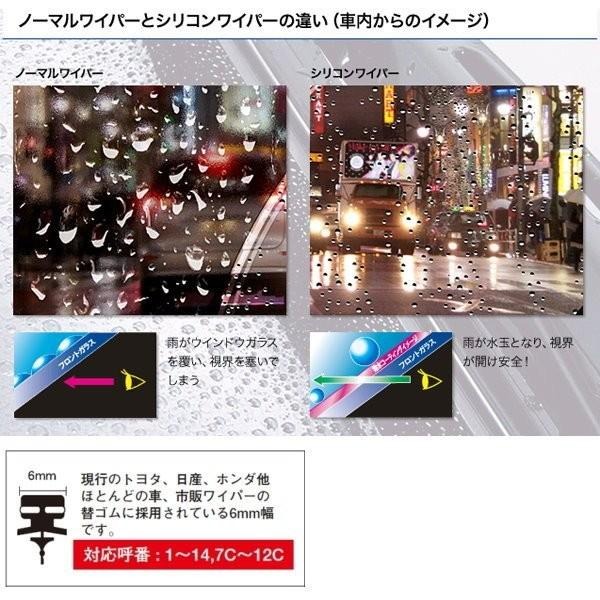 和霆車部品中和館—日本PIAA 矽膠超潑水歐系軟骨專用雨刷替換型雨刷膠條 幅寬7mm 長度700mm) 品番SUW70E-細節圖3