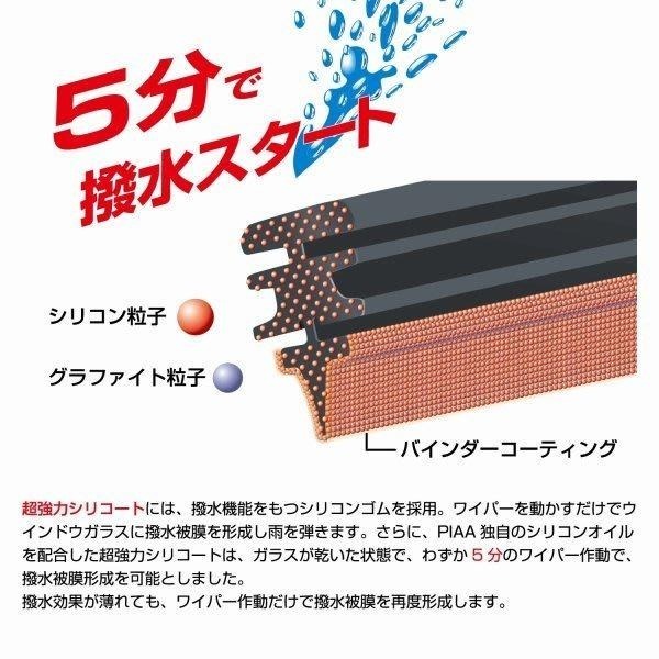 和霆車部品中和館—日本PIAA 超撥水系列 MAZDA3 4代 馬3 四代 原廠軟骨雨刷替換矽膠撥水膠條 寬幅5mm-細節圖5