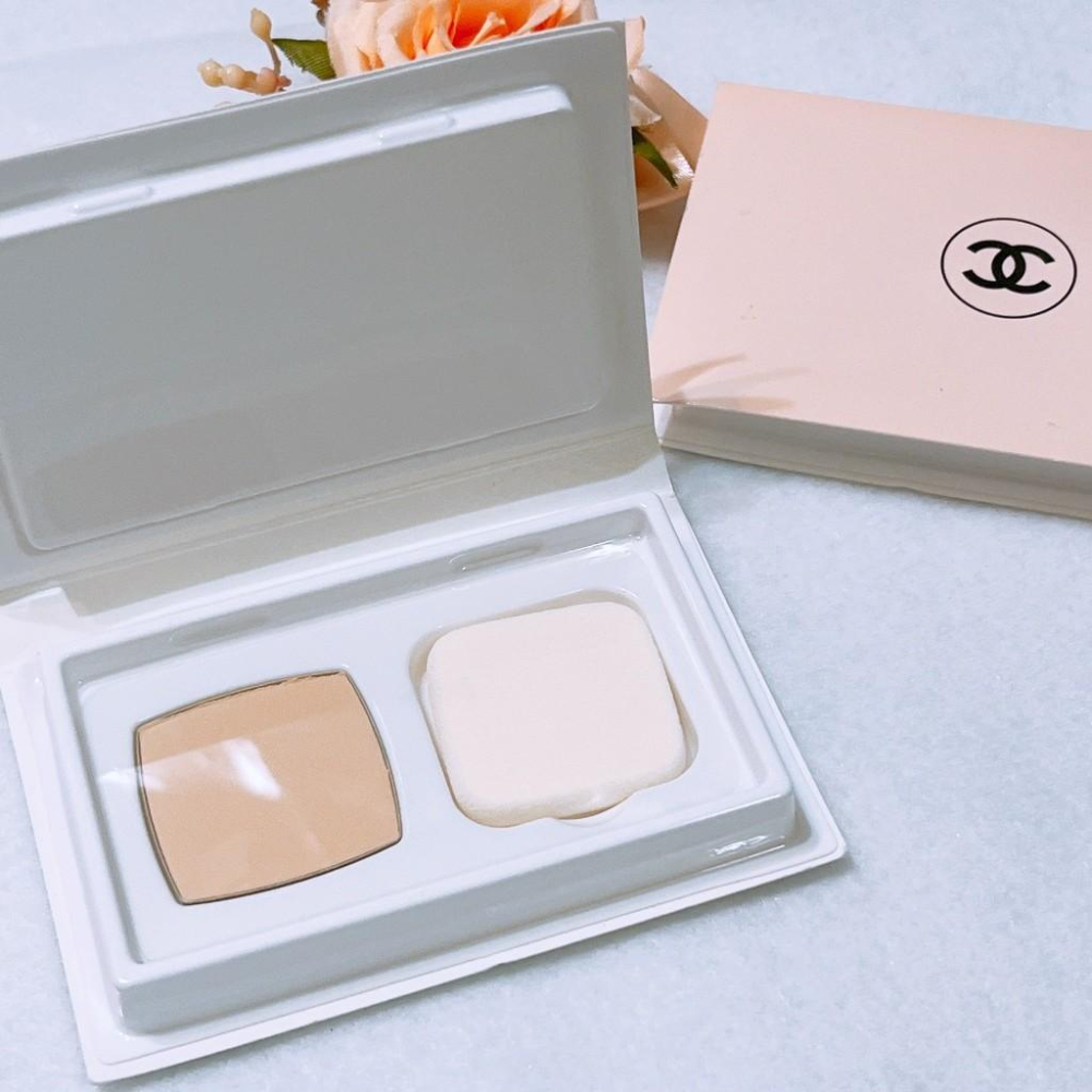 CHANEL 香奈兒 珍珠光感輕透防護粉餅 SPF 25/PA+++ 精巧版 正貨 專櫃貨-細節圖2