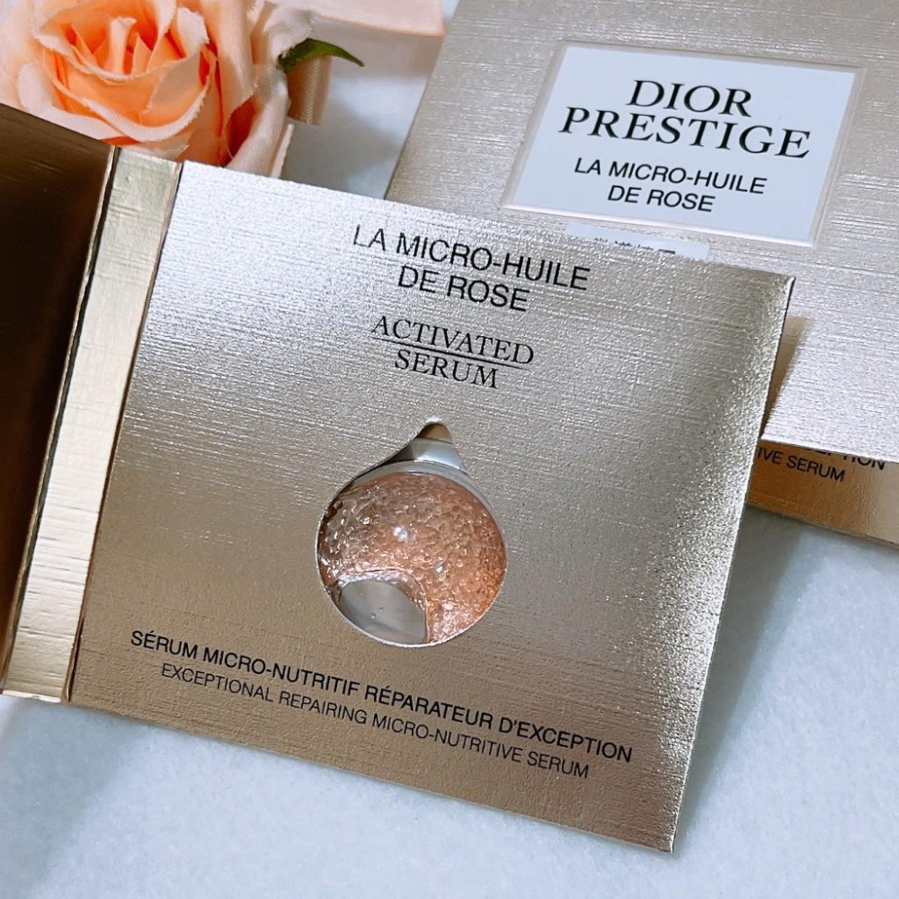 Dior 迪奧 精萃再生玫瑰微導精露 1ml 精華 頂級 頂級完美賦活 安瓶 精華液 試用包-細節圖2