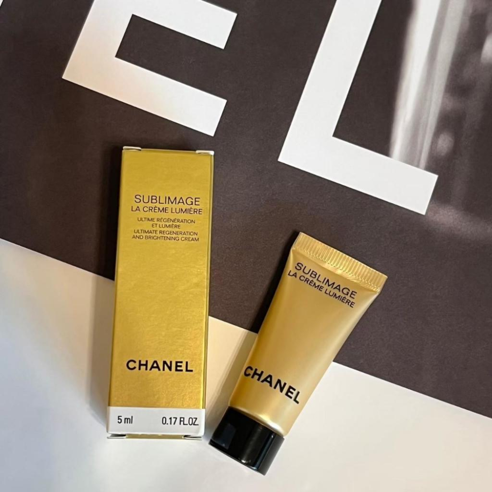 CHANEL 香奈兒 奢華金燦煥白乳霜 5ml 專櫃貨 臉霜 淨白-細節圖6