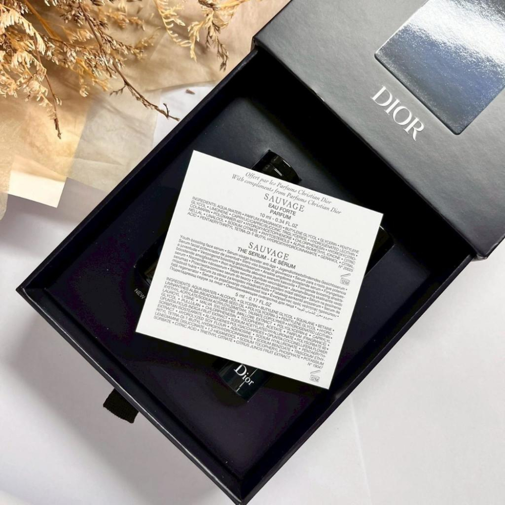 DIOR迪奧 SAUVAGE曠野之心澄澈香精精華兩件組-澄澈香精10+保濕精華5ml（禮盒）套組 正貨 專櫃貨-細節圖2