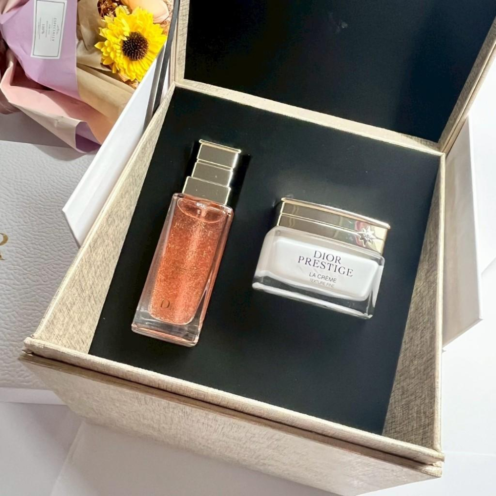 DIOR 再生玫瑰奢華禮盒 玫瑰微導精露 玫瑰賦活乳霜-細節圖2