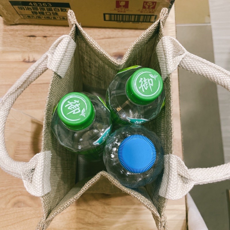 (現貨）無印良品黃麻提袋A6尺寸 （每個$59）-細節圖3