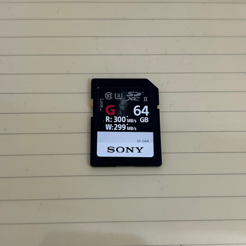 二手 SONY SF-G64 SD SDXC 64GB UHS-II 高速記憶卡
