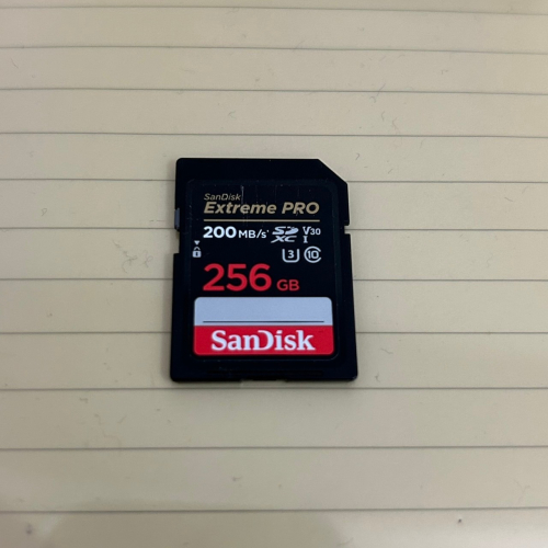 二手 SanDisk 晟碟 256GB Extreme Pro SD SDXC V30 記憶卡