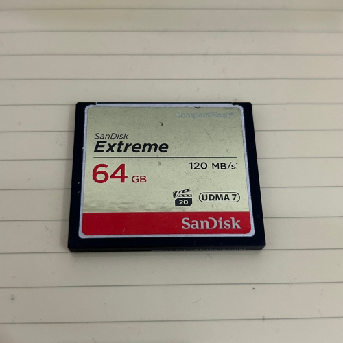 二手 SanDisk Extreme 64GB CompactFlash 記憶卡 CF卡 (SD-CF120M-64G